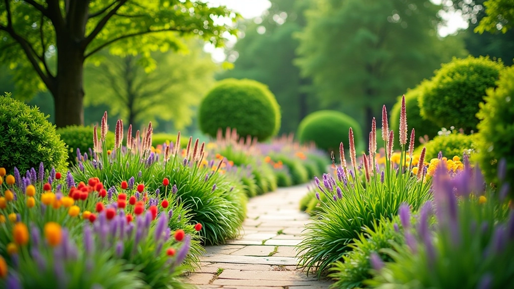 Botanical gardens in Czech Republic with colorful plants